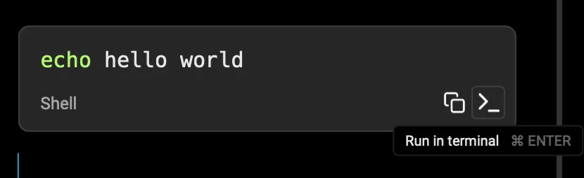 Run option for command block